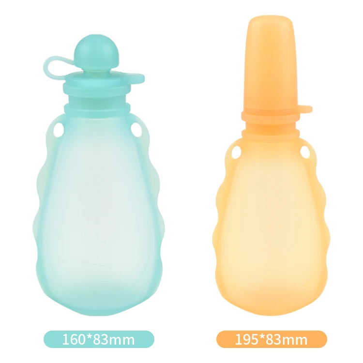 Squeeze For Toddlers Holder Bag Storage Silicone Juice Baby Snack Container Reusable Food Feeding Pouches Bag