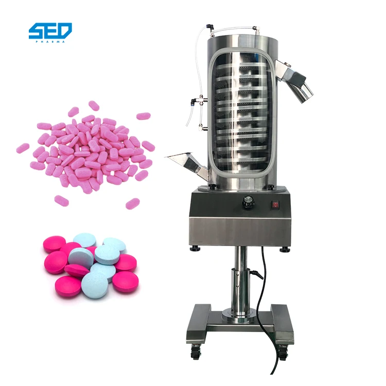 High Speed Automatic Pill Sorting Polisher Dedusting Tablets Polishing Machine Tablet Deduster