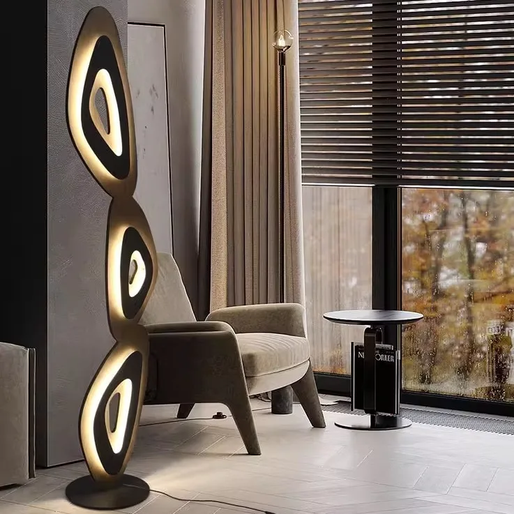 Designer Model Room Modern Simple Living Floor Lamp Sales Office Decoration Light and Shadow Art Study Lights