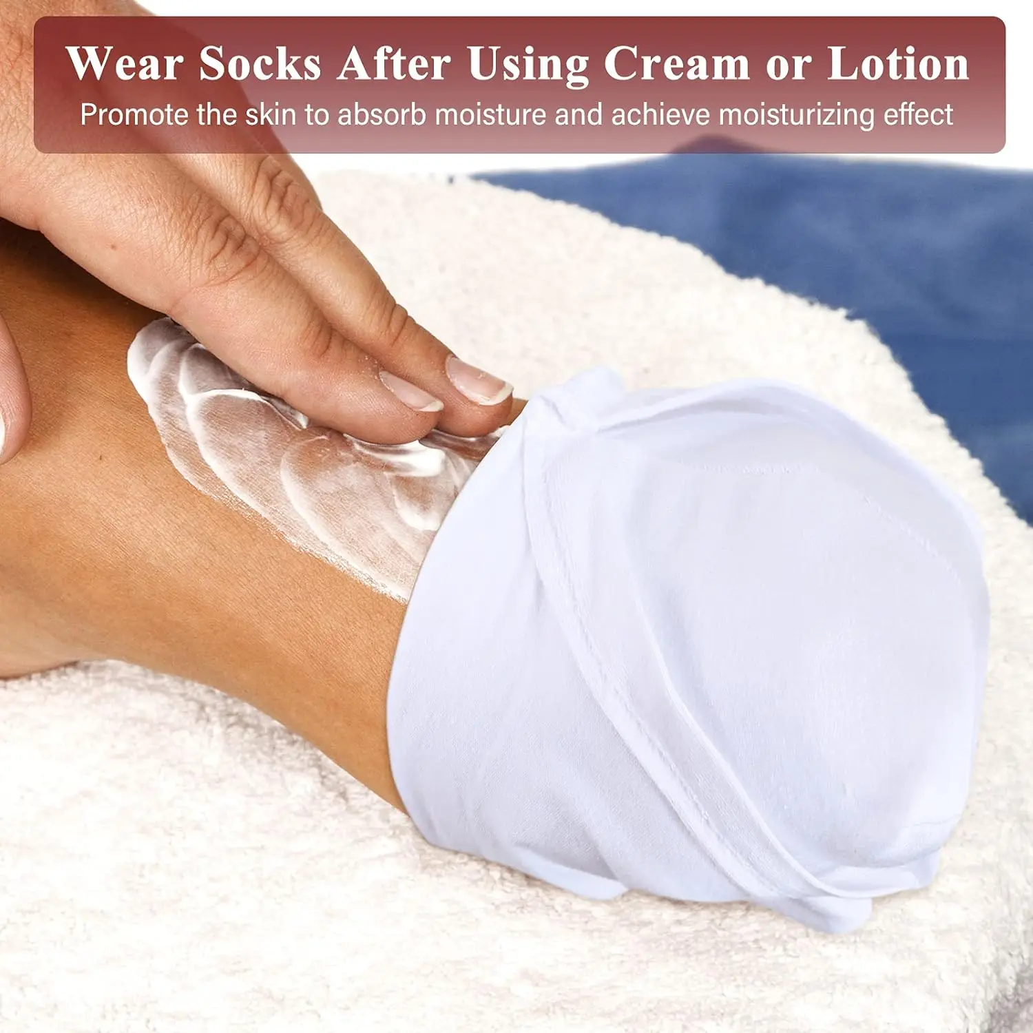 Wholesale 100% Cotton Defying Foot Protection Socks Intensive Moisture Repair Ankle Sleeves Sports Stabilizer Dry Cracked Skin