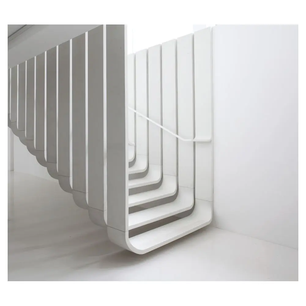 Orient New Design High Quality Customized Iron Staircase Provide Free 2D  Drawing Design For Apartment