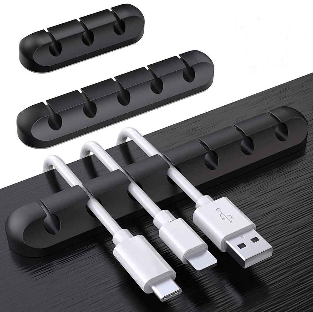 
Organizer Management Self Adhesive USB Cable Holder Clips Cord System for Organizing Ideal for Home for Home Office Car 
