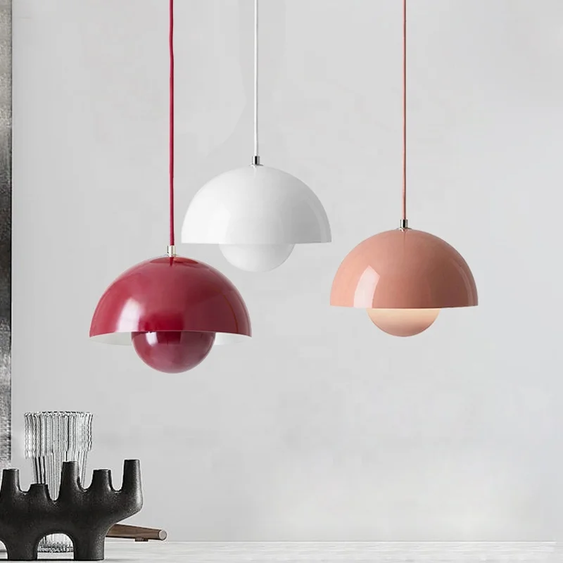 Modern Iron Pendant Lights Color pendant lamp nordic Living Room Dining Room Kitchen Hanging Lamp Bedroom Interior Decor Light