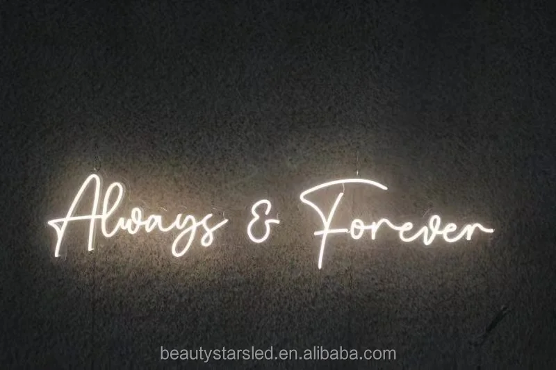 Drop ship all you need is love wedding happy birthday letra acrylic silicone led neon lights