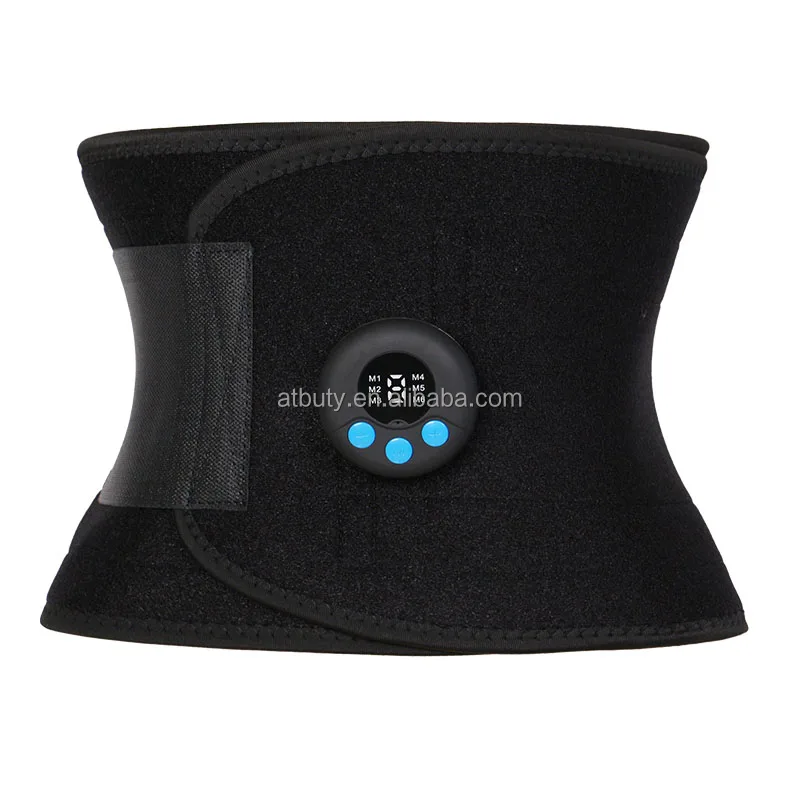 Plus Size Neoprene Waist Trainer Shaper Electric Heated Sauna Sweat Waist Trimmer Belt For Women Men Woukout Weight Loss