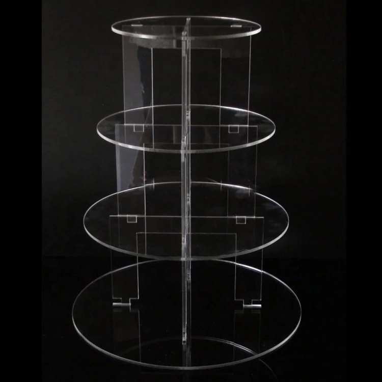 5-Tier Wedding Round Cake Tools Cake Plate Center Stand Handle Rod Cake Stand Wedding Birthday Party Decoration