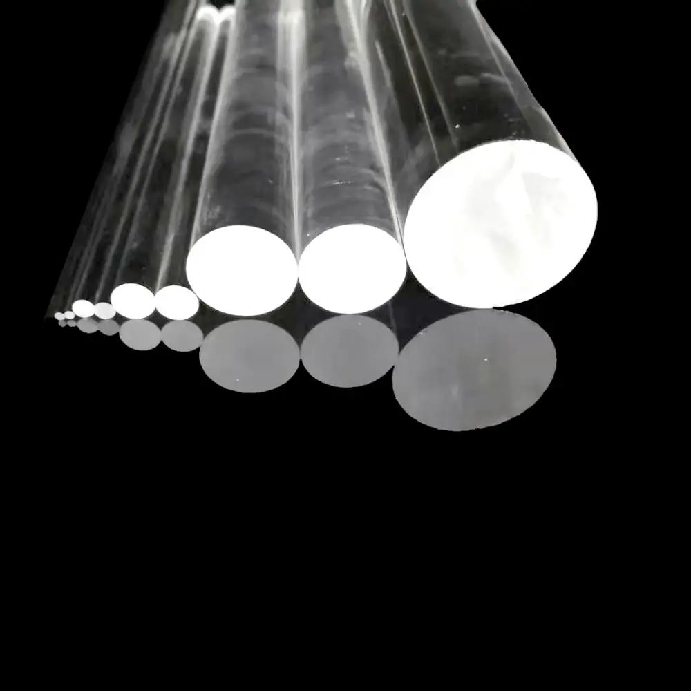 QH прозрачный плавленый кварцевый стержень высокой чистоты разного размера по заводской цене