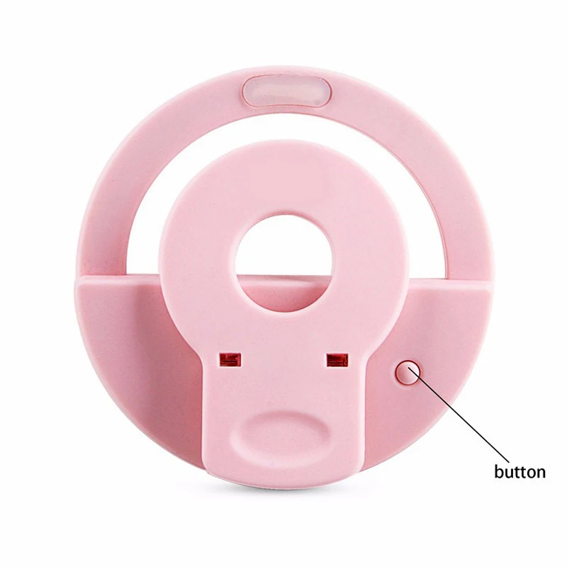 Led Portable Flash Selfie Ring Light Camera Clip-on Mobile Phone Led Selfie Ring Light Video Night Enhancing Led Selfie Lights
