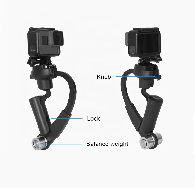 Mini Handheld Camera Stabilizer Steady Hand Hold Selfie for Gopro Hero 7 6 5 4  3+ SJcam SJ4000 Xiaomi Yi Action Camera
