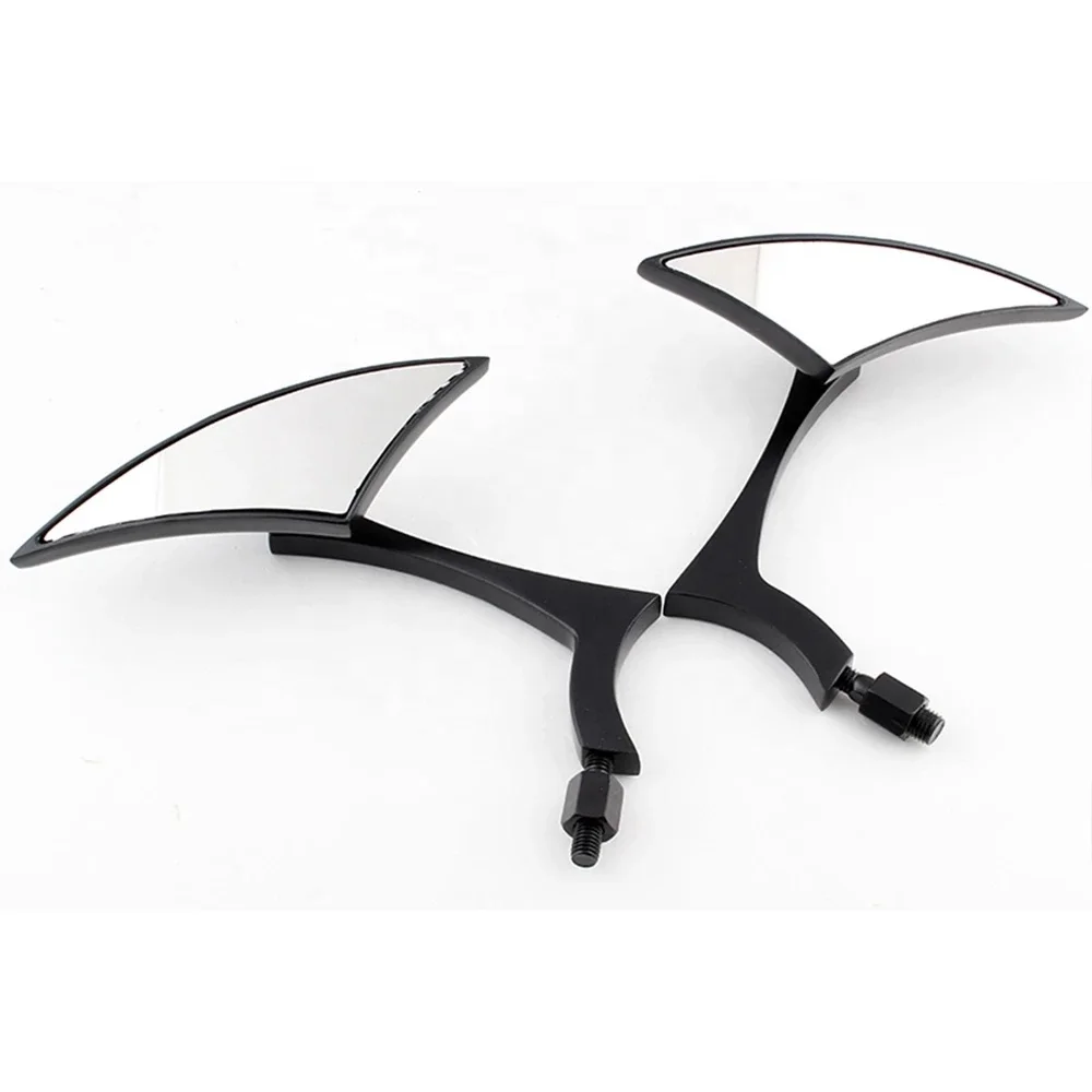 Motorcycle accessories electroplating triangle lightning shape motorcycle rearview mirror modified car rearview mirror