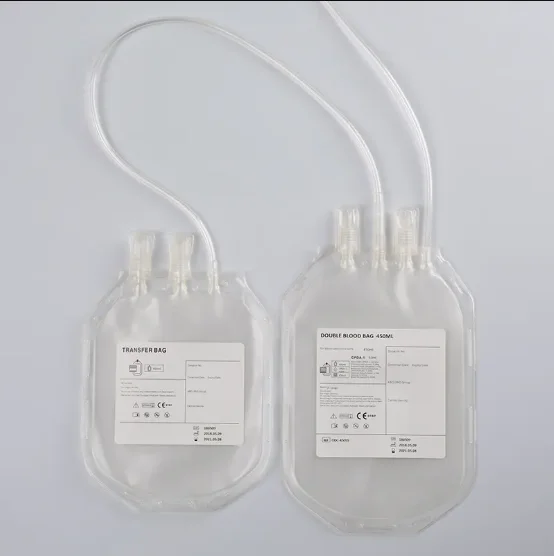 2023 Hot Sale Medical Consumables Disposable Sterile Blood Bag for Blood Collection Single Double Triple Quadruple