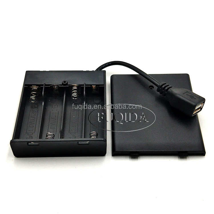 4 AA USB aaaa держатель аккумулятора с крышкой Переключатель коннектор 6 в