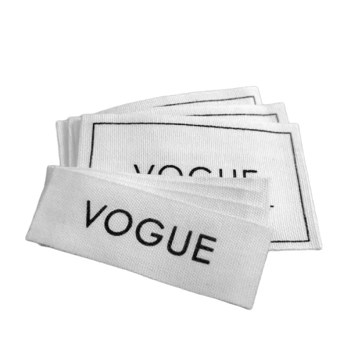 High quality Custom private label women new dress clothing woven label for garment
