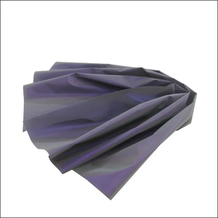 Multi-Color Rainbow Polyester Reflective Fabric Tape for Colourful Clothing Shoe Bag Materials