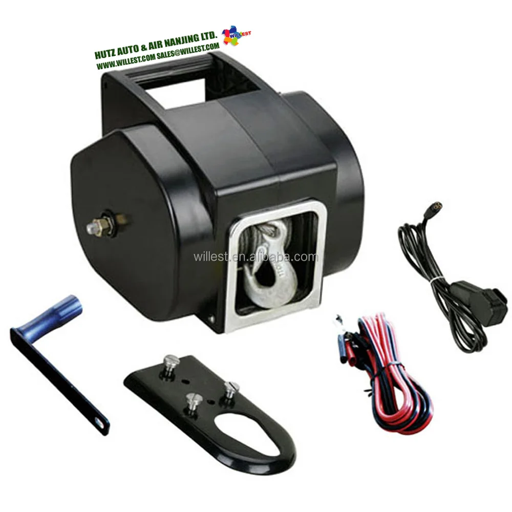 Электрическая барабанная лодочная якорная лебедка 5000 фунтов 12 В