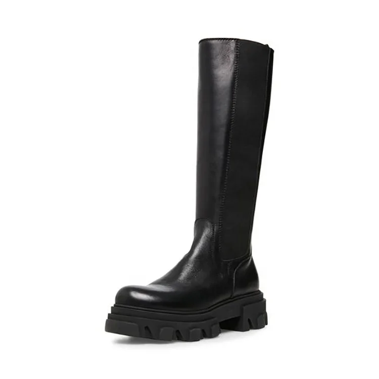 New custom fashion design ladies platform winter boots luxury lady shoes