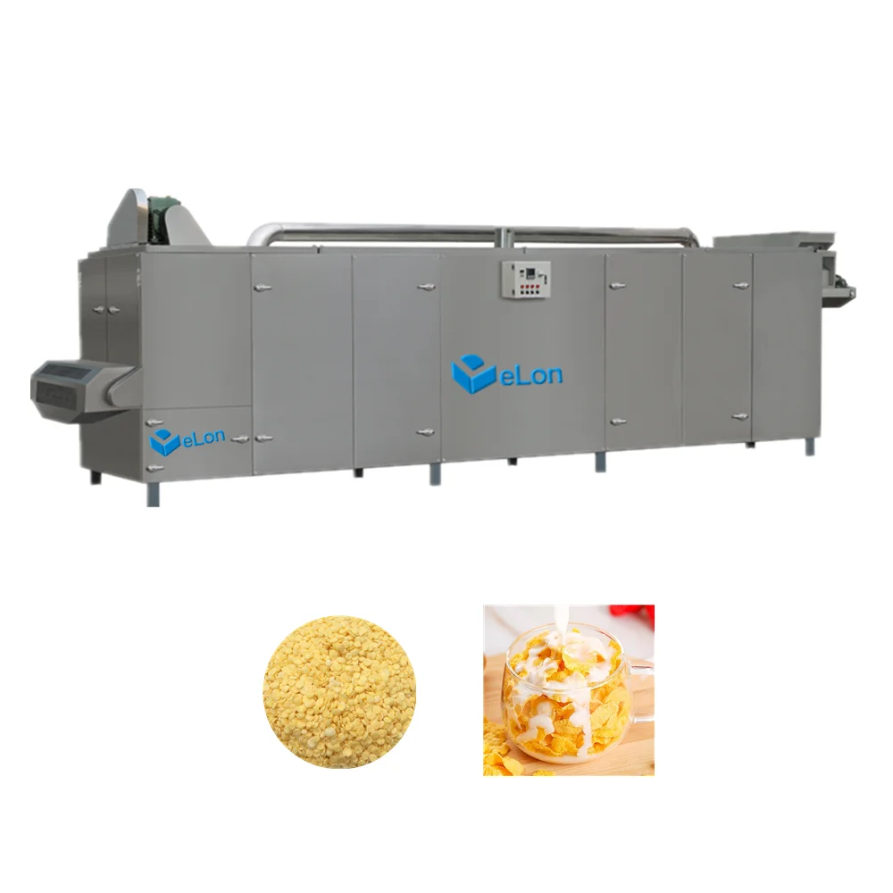 Advanced Wholesale Breakfast Cereal Corn flakes machines flavoring industry equipment electric oven