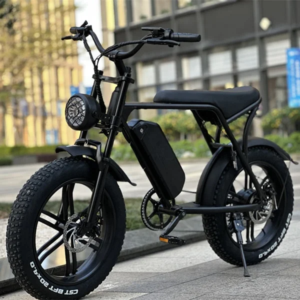 OUXI V8 New Electric Bicycle 750W Motor 48V 15Ah Lithium Battery Ebike 20In  E Fat Bike Amserdam Fat Tire Mountain Electric Bike