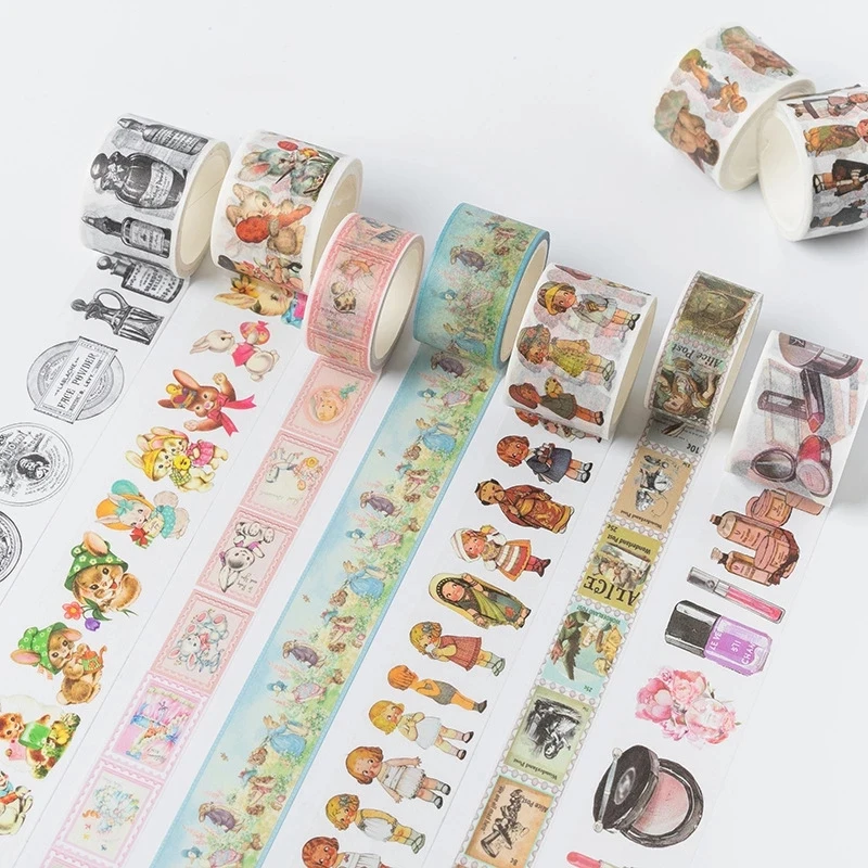 Custom Printing Washi Masking Tapes Easter Party Animals Decorative Adhesive Scrapbooking DIY Paper Japanese Stickers 5M