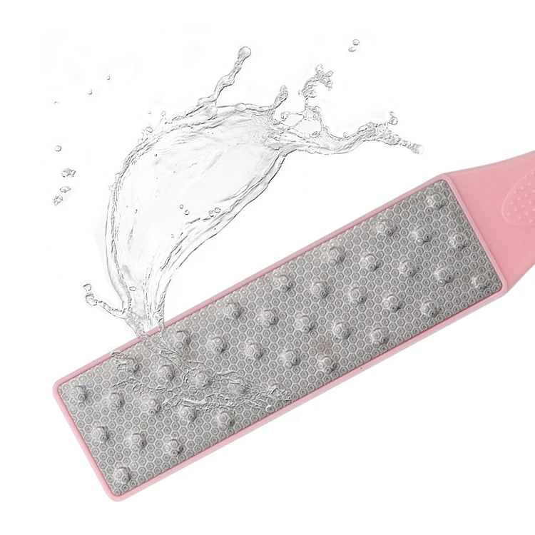 New arrival Scrubs Foot Rasp Feet double sided foot file callus remover Metal Foot File With Long Plastic Handle