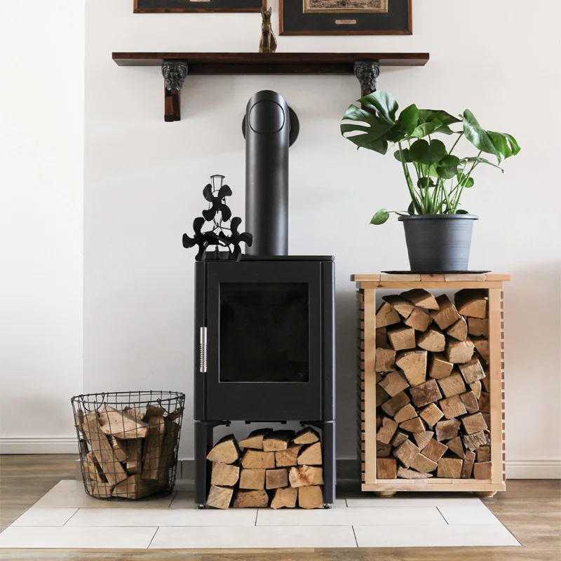 OEM 12-Blade Stove Fan Heat Powered No Battery Required For Log Burning Fireplace Circulating Warm Air