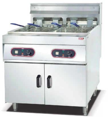Commercial Free Standing Electric French Fryer with cabinet (OT-26L-3)