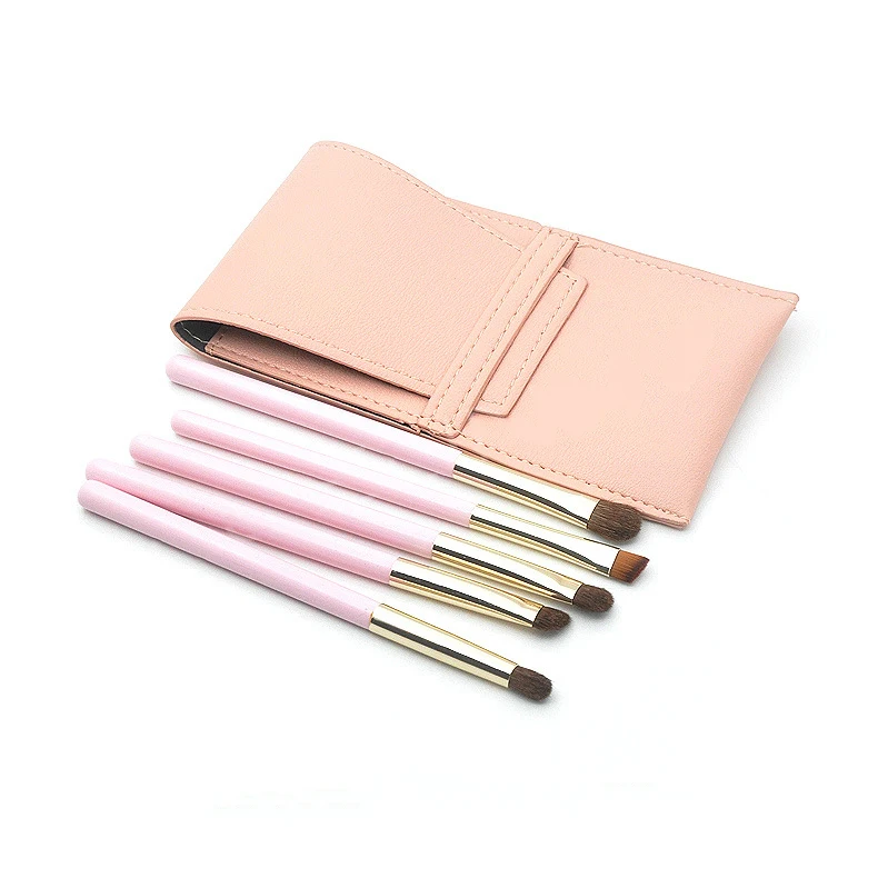 
Yuxi 5pcs Wholesale Professional Makeup Brushes Set Foundation Travel Makeup Blush Set High Quality Eye Makeup Brush Set 