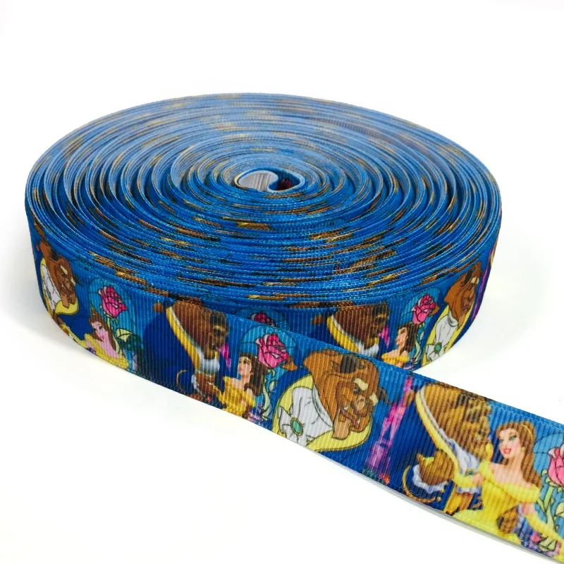 OKAY Customized 1 inch Cartoon Characters Grosgrain Ribbon, Ribbons Princess
