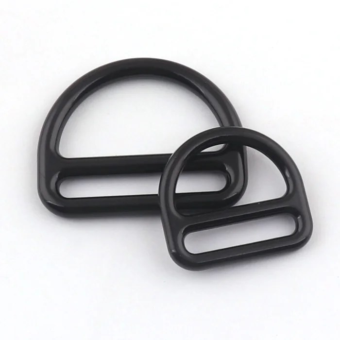 Black Alloy D Ring Triangle Slider Strap D Buckle Adjustable Backpack Strap Connecting Slide Buckle For Dog Collar/harness/Bag
