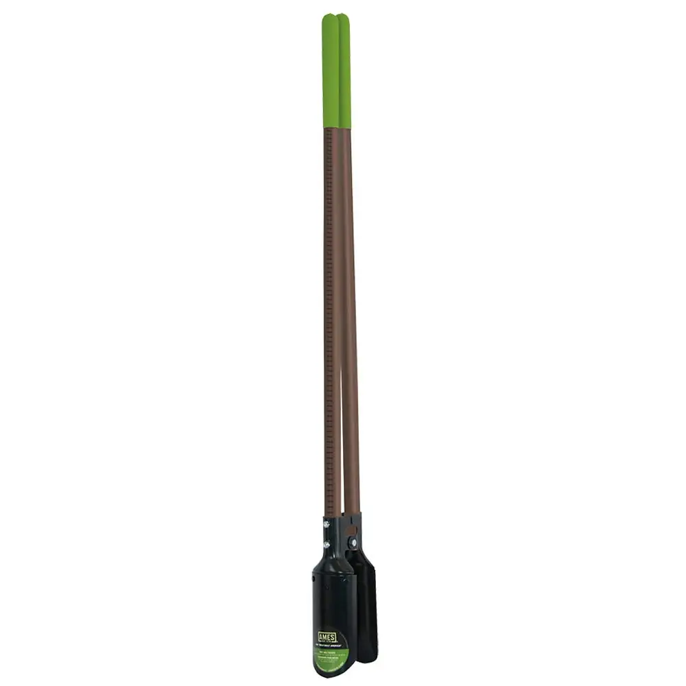 Fiberglass Handle Post Hole Digger with Ruler and Cushion Grips