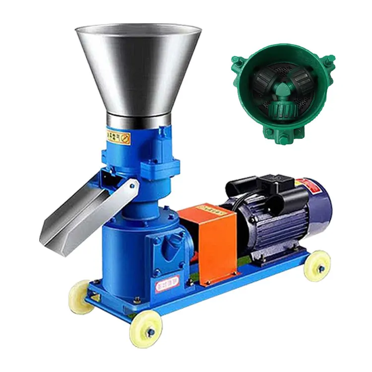 Household Breeding of Small Crop Straw Rabbit Poultry Feed Pellet Mill Pelletizer Machine