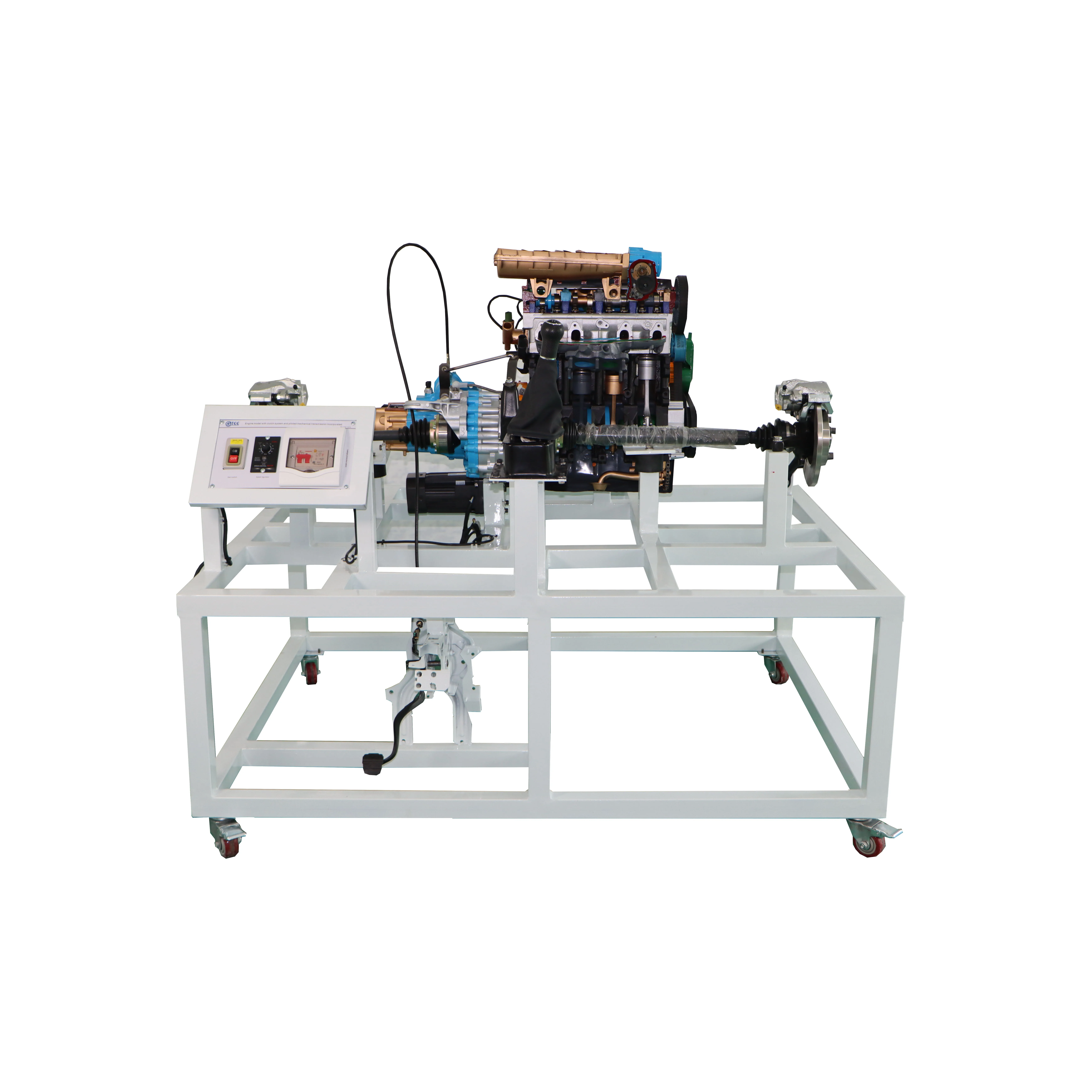 Engine training model automotive training equipment Automotive power drive and transmission cutaway trainer
