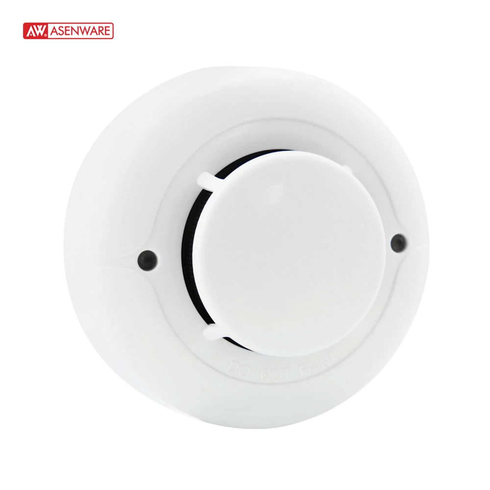 Fire Alarm System Conventional Smoke Detector And Sensor White Led Light  24V 2wire CE OEM