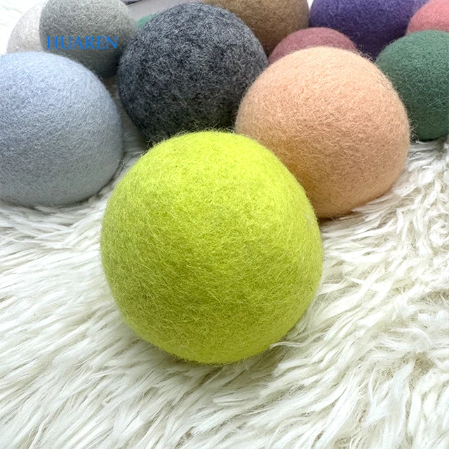 2024 Hot seller products laundry products organic merino hand made wool felt dryer balls