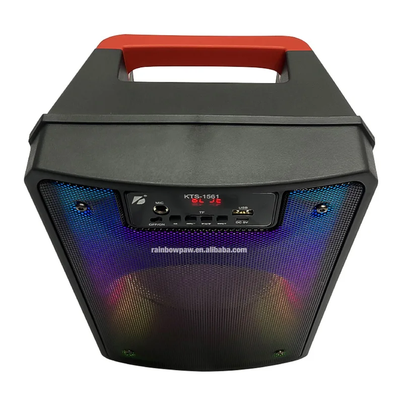 Kts Speaker 6.5 inch Portable Wireless Karaoke Altavoces kts-1561 Outdoor Usb Tws bt party Speaker with microphone fm radio