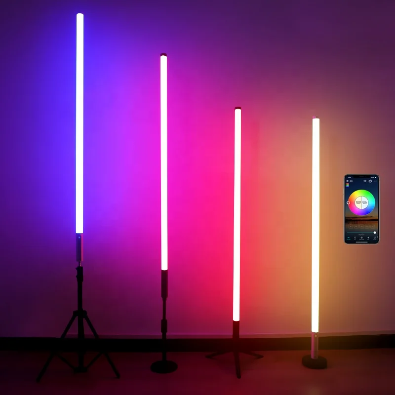 Hot selling TL-130Pro Smart App control Rechargeable Battery 4ft Rgb Led Tube Light Colorful Change Studio stand Video Light