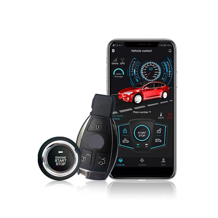 2023 Luxury PKE keyless entry System with BT Smartphone app Car alarms GPS Tracking One Key Start Suit For Mercedes Benz