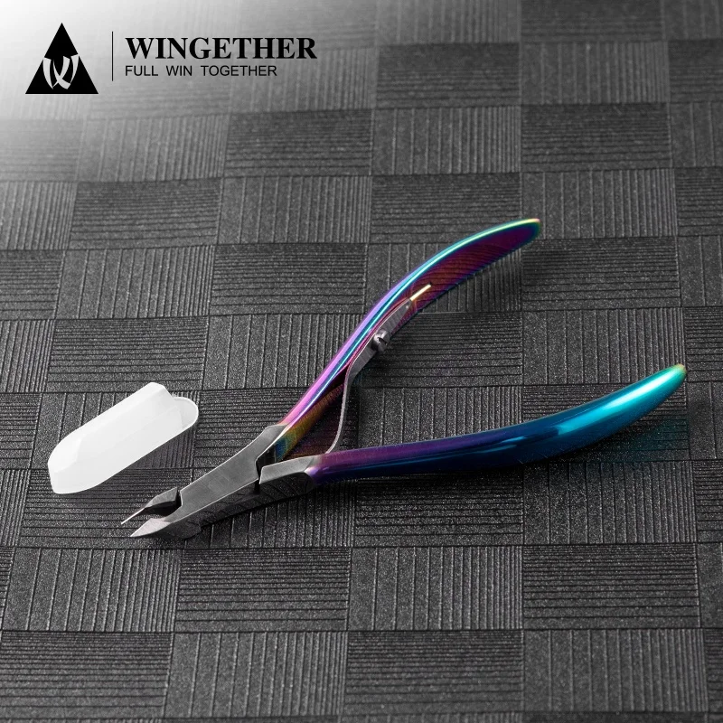 Wingether Amazon Hot Wholesale Cut Cuticle In Stainless Steel Nail Supplies Russian Cuticle Nipper Professional Cuticle Nippers