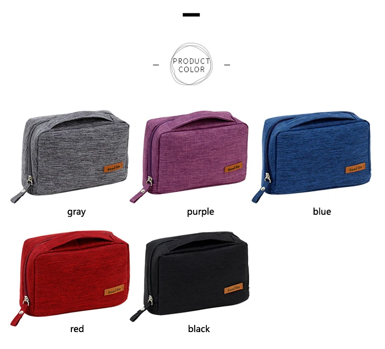 Multifunctional travel digital cable storage bag lightweight waterproof travel electronic accessories organizer pouch