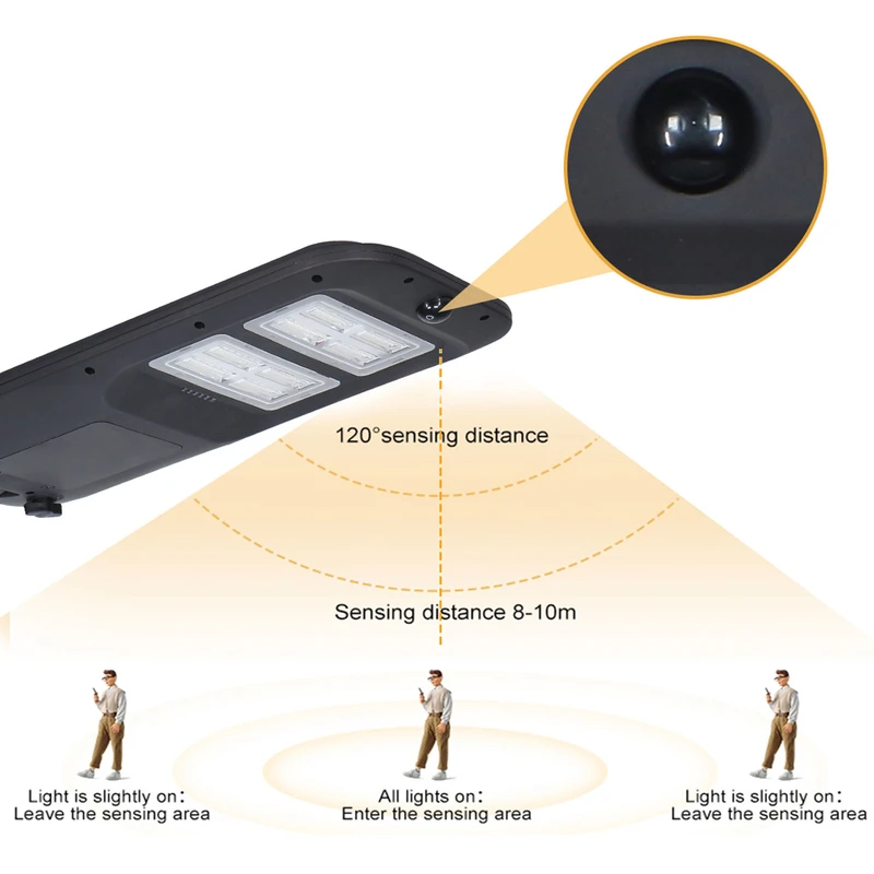 KCD Solar Garden Light IP65 Waterproof Low Price High Bright High Lumen All In One Outdoor 60w 100w 400w Solar LED Street Lights