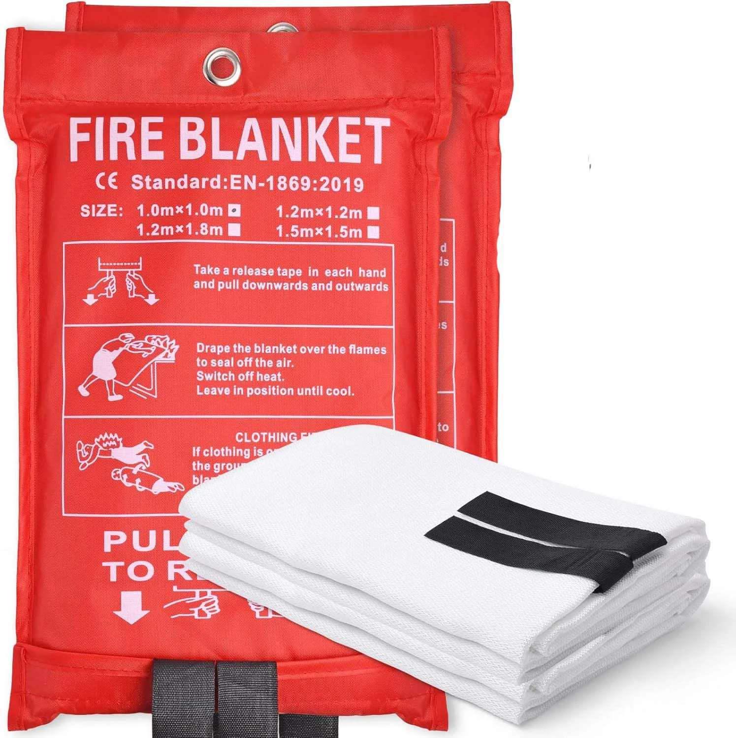 Flame Retardant Safety Fireproof Fiberglass Emergency Fire Blankets for Home Kitchen