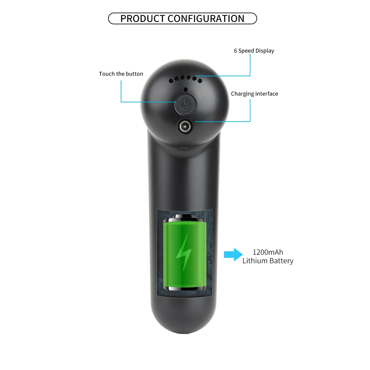 Booster Model 2022 Hot Selling Massage Gun Mini Vibrating Cordless Massager Products For Gym/office/home Use