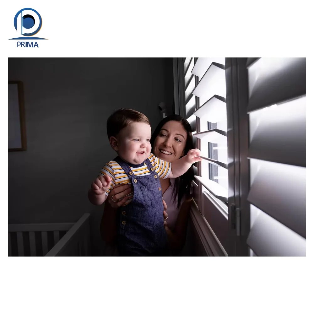 Prima Cheap Window Shutters PVC Louver Windows