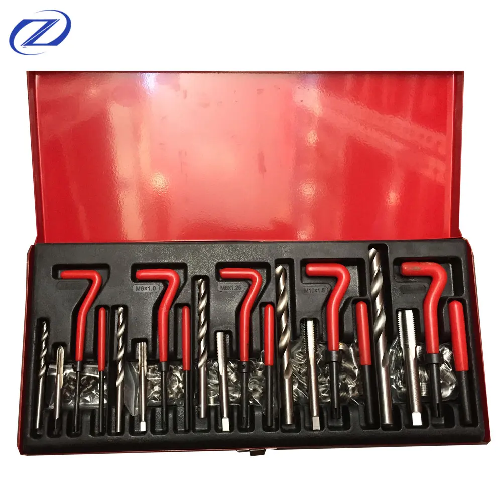 131pcs Helocoil Thread Repair Tool Rethread Repair Kit Metric M5 M6 M8 M10 M12