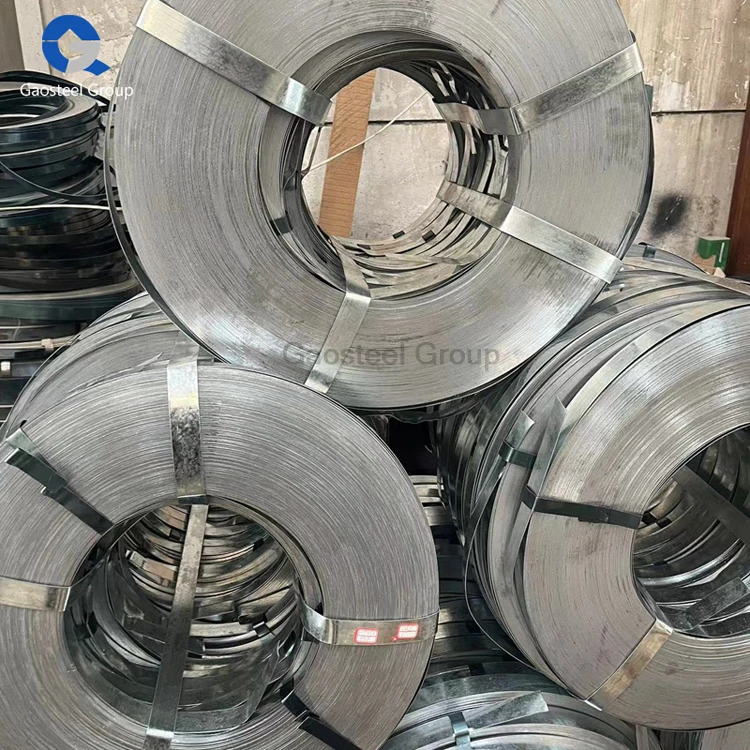.5*175 Galvanized Steel Strips 0.55*165 Galvanized Steel Strip Tape Galvanized Steel Strapping With Holes