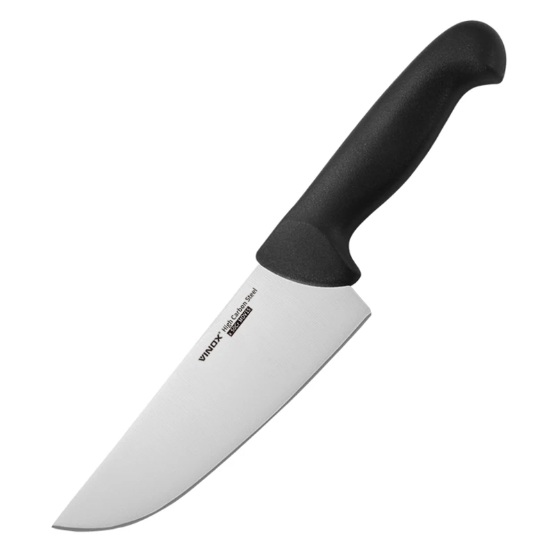 Butcher Knife  7 inch 180 mm blade. Professional Cooking Knife For Cutting Meat, Fish and Vegetables Ergonomic PP Handle