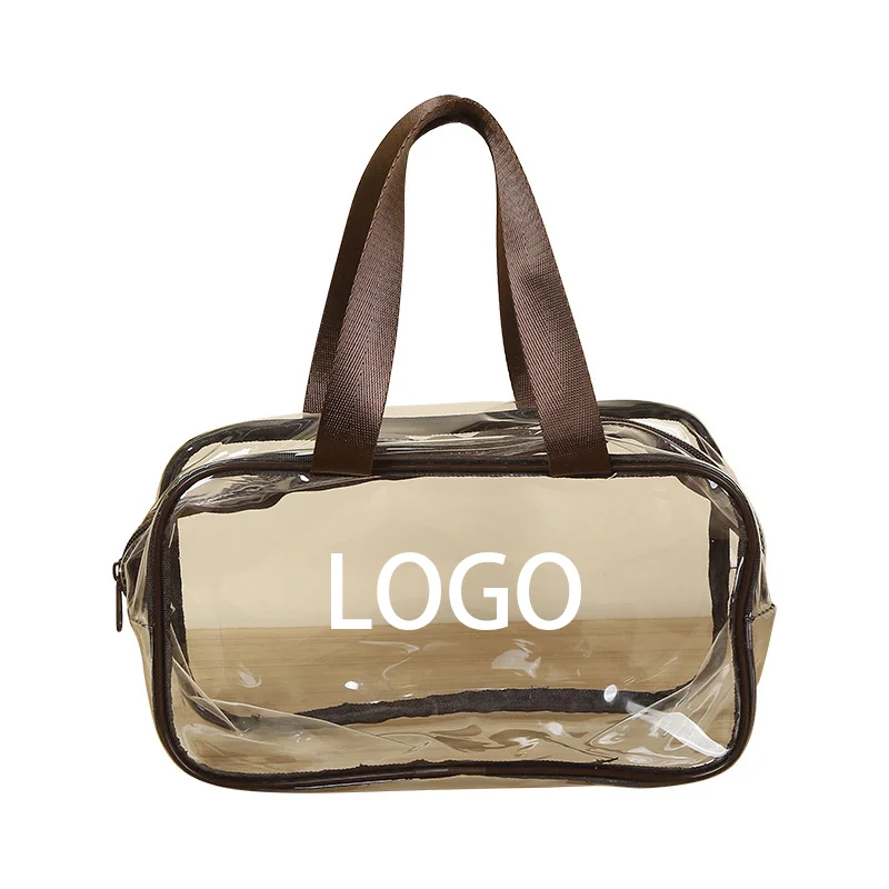 DICHOS Large-Capacity Transparent PVC Cosmetic Bag Portable Hand Washable Case for Skin Care Products Wholesale Summer Bag