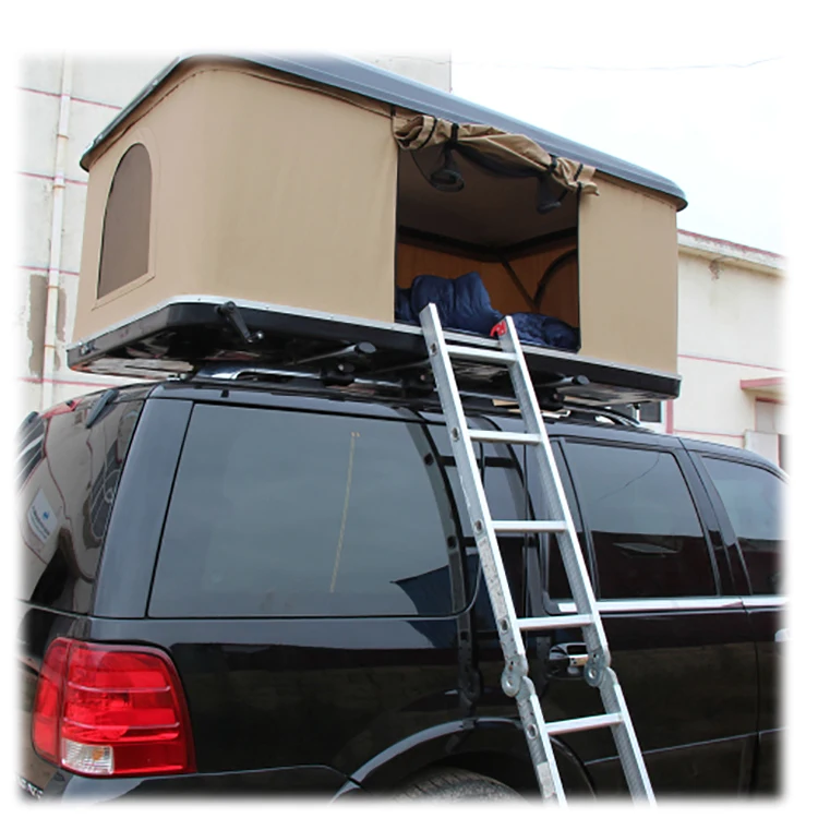 Thick ABS Hard Shell Car Roof Top Tent For Jeep Wrangler Roof Top Tent For 2-3 People Roof Top Tent Hard Shell