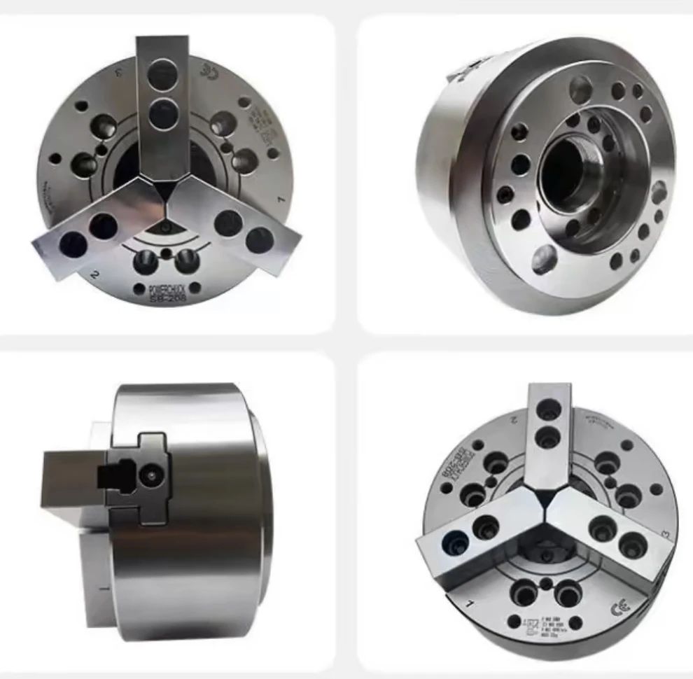 odm power chuck hydraulic  6-inch hollow all steel three jaw chuck   hydraulic tool accessories lathe chuck 3 jaw