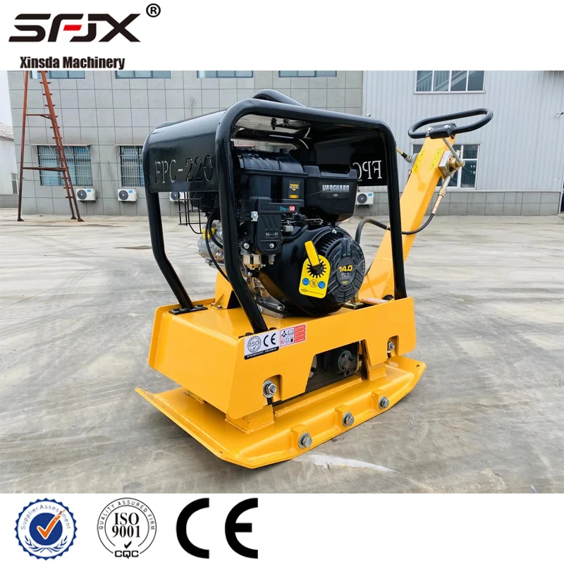 Factory Outlet Vibrating Plate Compactor Reversible Concrete Plate Compactor diesel Double-way Compactor